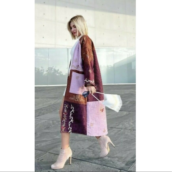 Zara Other - {Zara} Embroidered Patchwork Kimono Limited Edition
